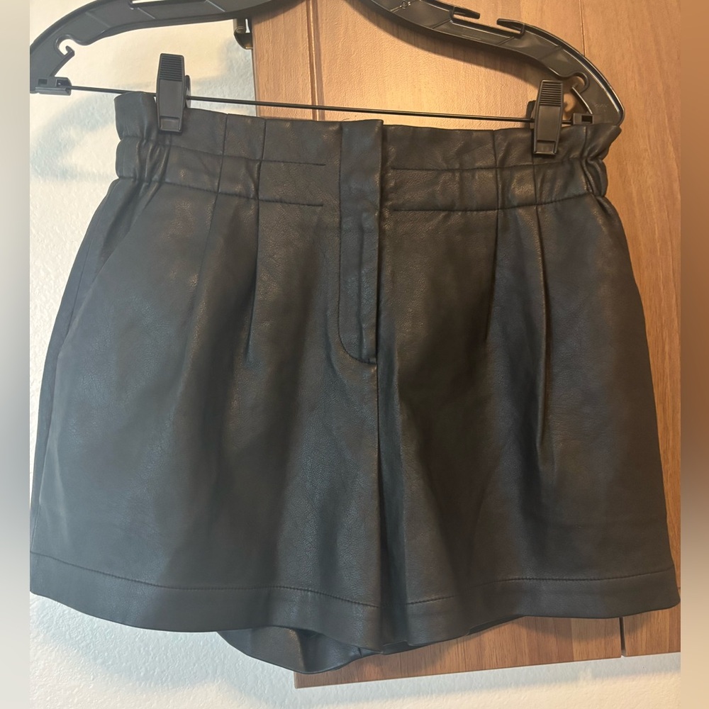 Black Women's Leather Shorts - BCBG